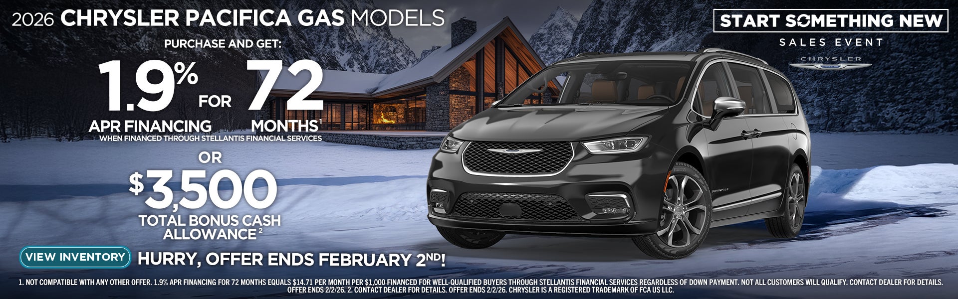 2026 Chrysler Pacifica for Sale Clinton Illinois